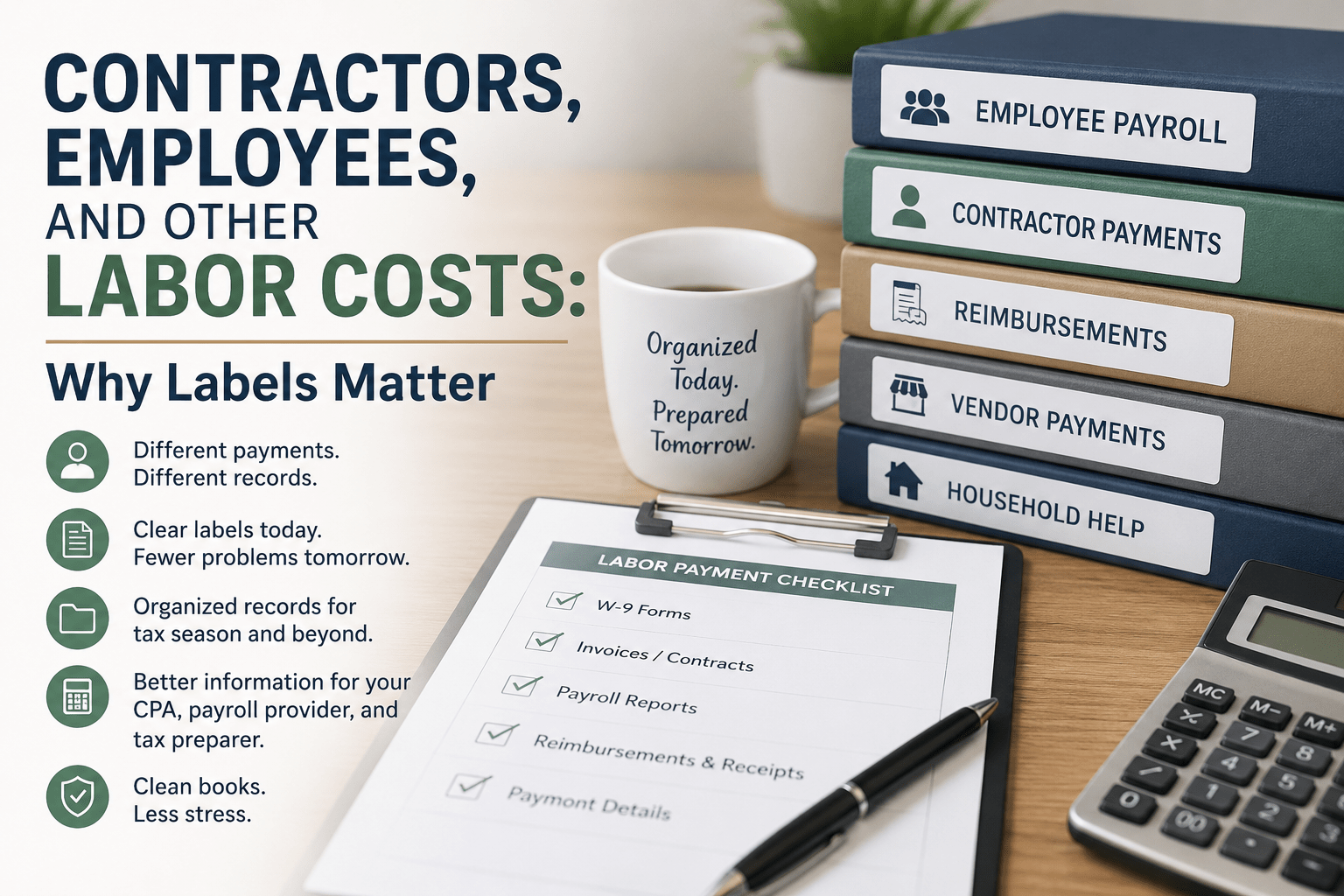 Contractors Employees and Other Labor Costs Why Labels Matter