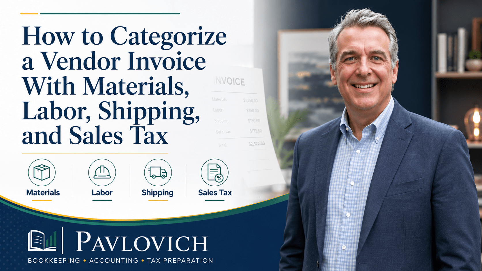 How to Categorize a Vendor Invoice With Materials, Labor, Shipping, and Sales Tax0.591319363550752